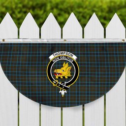 ScotsTee Shop Scottish Thompson Hunting Crest Tartan Non-Pleated Fan Flag Bunting Banner