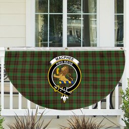 ScotsTee Shop Scottish MacPhee Hunting Ancient Crest Tartan Non-Pleated Fan Flag Bunting Banner