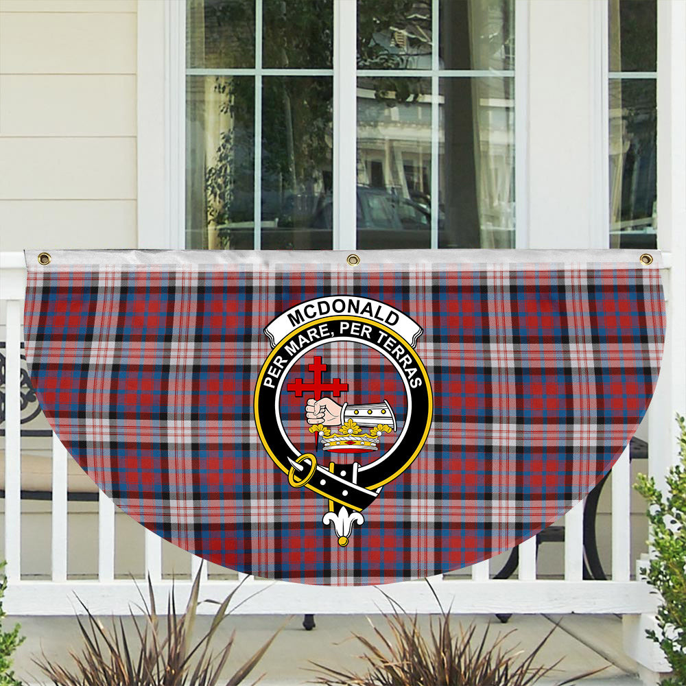 ScotsTee Shop Scottish McDonald Dress Irish Ancient Crest Tartan Non-Pleated Fan Flag Bunting Banner