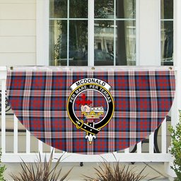 ScotsTee Shop Scottish McDonald Dress Irish Ancient Crest Tartan Non-Pleated Fan Flag Bunting Banner