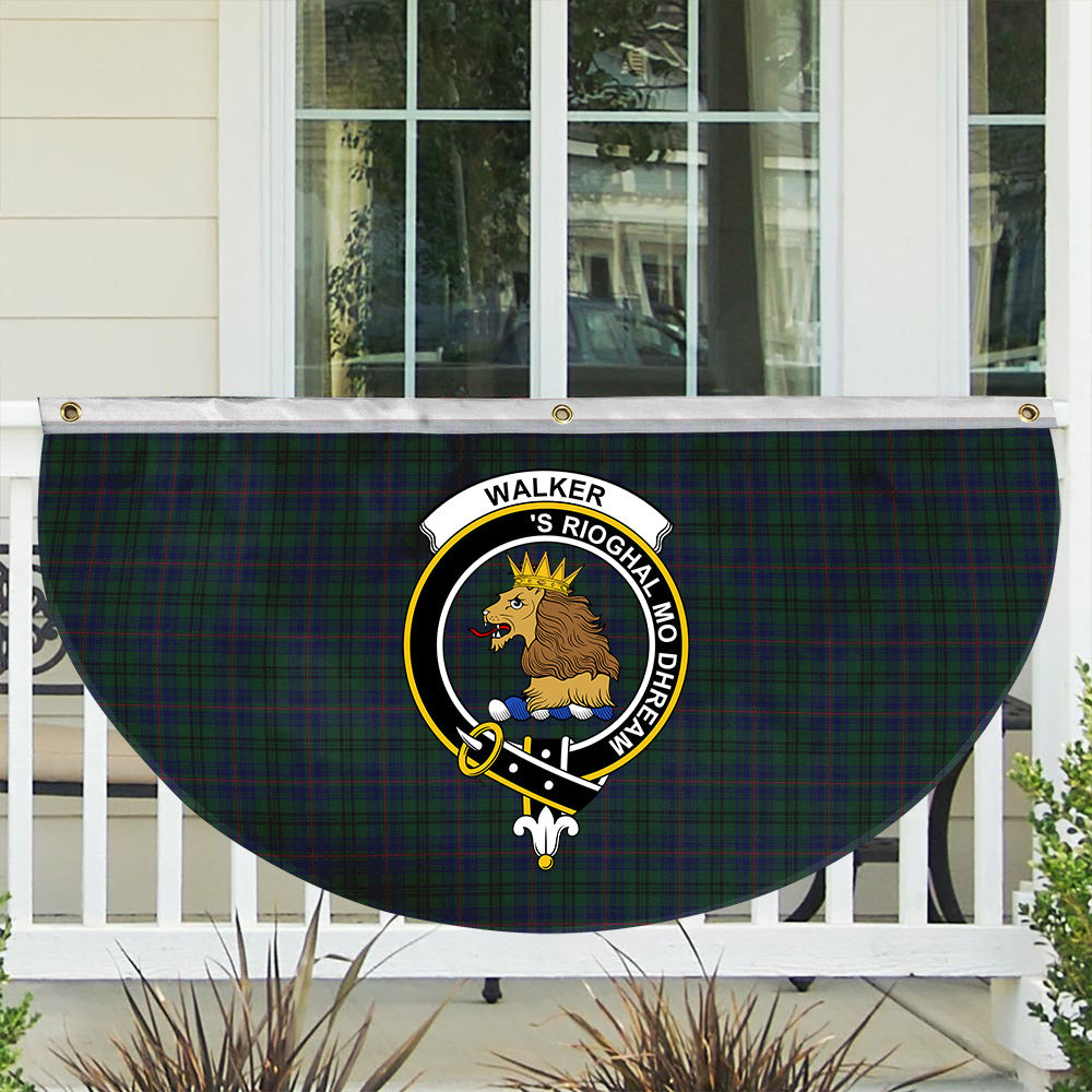 ScotsTee Shop Scottish Walker Hunting Crest Tartan Non-Pleated Fan Flag Bunting Banner
