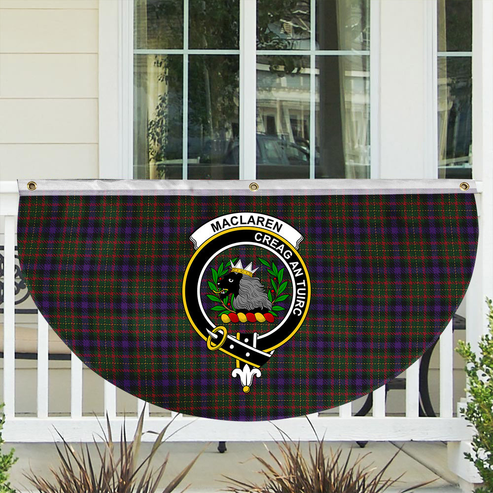 ScotsTee Shop Scottish MacLaren Regent Crest Tartan Non-Pleated Fan Flag Bunting Banner