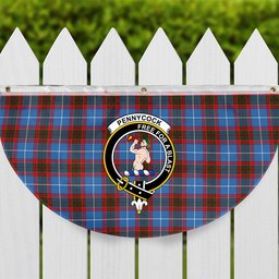 ScotsTee Shop Scottish Pennycook Crest Tartan Non-Pleated Fan Flag Bunting Banner