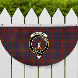 ScotsTee Shop Scottish MacIntyre of Gatehouse Crest Tartan Non-Pleated Fan Flag Bunting Banner