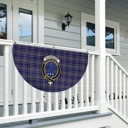 ScotsTee Shop Scottish Ochterlony Crest Tartan Non-Pleated Fan Flag Bunting Banner