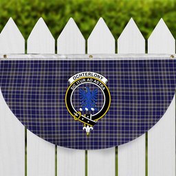ScotsTee Shop Scottish Ochterlony Crest Tartan Non-Pleated Fan Flag Bunting Banner
