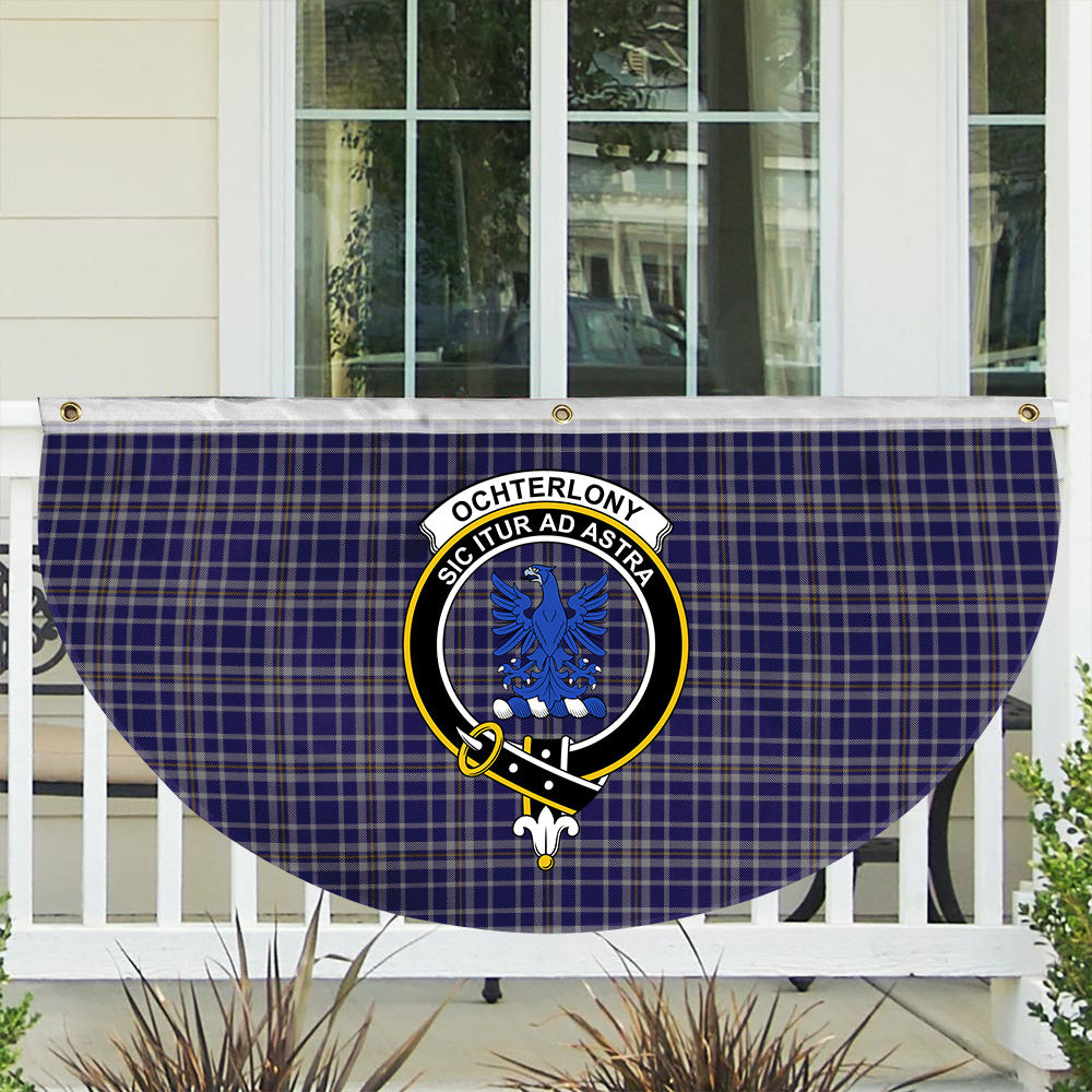 ScotsTee Shop Scottish Ochterlony Crest Tartan Non-Pleated Fan Flag Bunting Banner