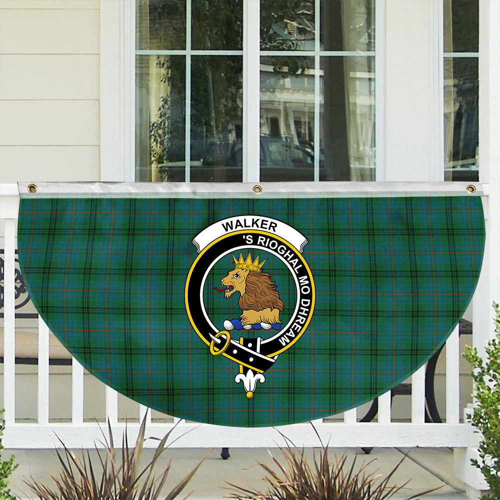 ScotsTee Shop Scottish Walker Hunting Ancient Crest Tartan Non-Pleated Fan Flag Bunting Banner