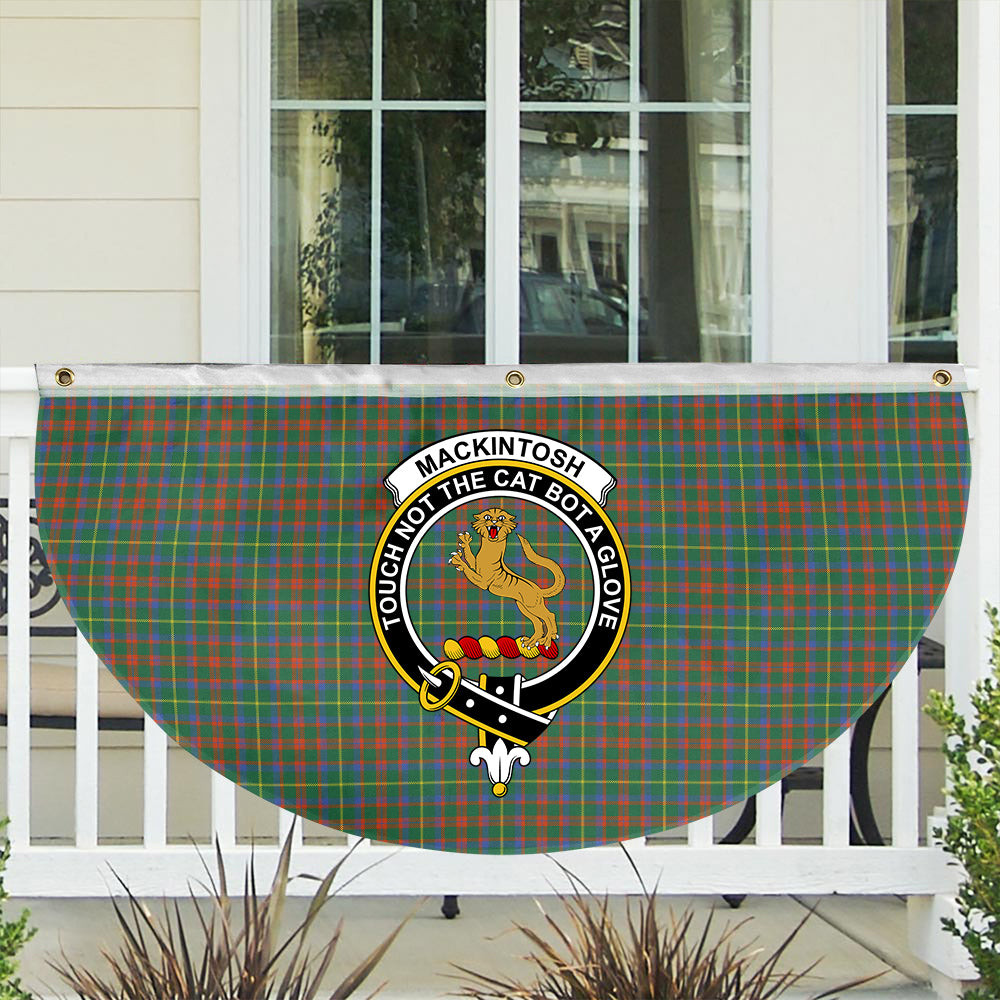 ScotsTee Shop Scottish MacKintosh Hunting Ancient Crest Tartan Non-Pleated Fan Flag Bunting Banner