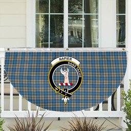 ScotsTee Shop Scottish Napier Ancient Crest Tartan Non-Pleated Fan Flag Bunting Banner
