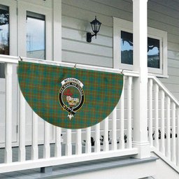ScotsTee Shop Scottish McConnell Ancient Crest Tartan Non-Pleated Fan Flag Bunting Banner