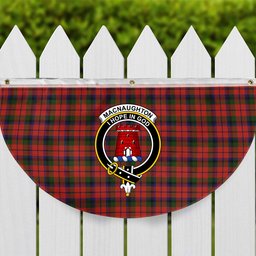 ScotsTee Shop Scottish MacNaughton 1831 Crest Tartan Non-Pleated Fan Flag Bunting Banner