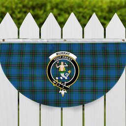 ScotsTee Shop Scottish Murray of Elibank Ancient Crest Tartan Non-Pleated Fan Flag Bunting Banner