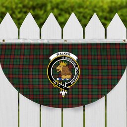 ScotsTee Shop Scottish Walker James Crest Tartan Non-Pleated Fan Flag Bunting Banner