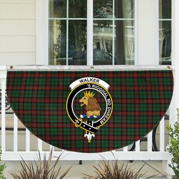 ScotsTee Shop Scottish Walker James Crest Tartan Non-Pleated Fan Flag Bunting Banner
