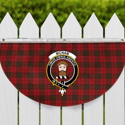 ScotsTee Shop Scottish McNab Crest Tartan Non-Pleated Fan Flag Bunting Banner