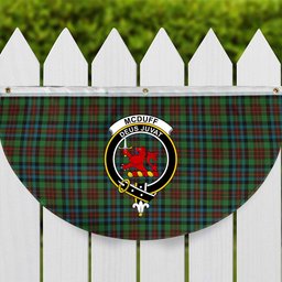 ScotsTee Shop Scottish McDuff Hunting Ancient Crest Tartan Non-Pleated Fan Flag Bunting Banner