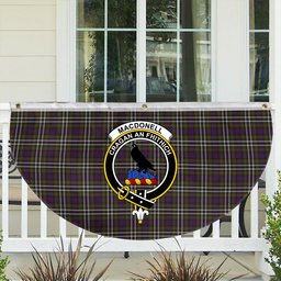 ScotsTee Shop Scottish MacDonell of Glengarry Dress Crest Tartan Non-Pleated Fan Flag Bunting Banner