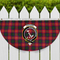 ScotsTee Shop Scottish Hopkirk Crest Tartan Non-Pleated Fan Flag Bunting Banner