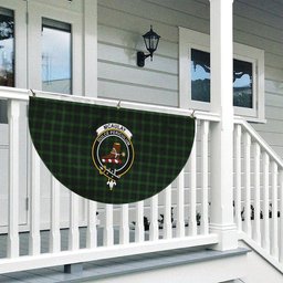 ScotsTee Shop Scottish McAulay Hunting Crest Tartan Non-Pleated Fan Flag Bunting Banner