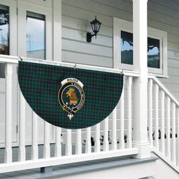 ScotsTee Shop Scottish Walker Hunting Modern Crest Tartan Non-Pleated Fan Flag Bunting Banner