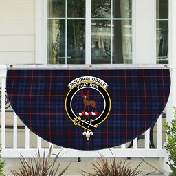 ScotsTee Shop Scottish McCorquodale Modern Crest Tartan Non-Pleated Fan Flag Bunting Banner