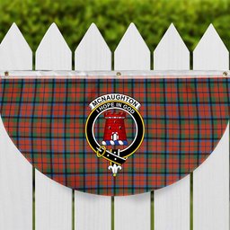 ScotsTee Shop Scottish McNaughton Ancient Crest Tartan Non-Pleated Fan Flag Bunting Banner