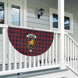 ScotsTee Shop Scottish MacTavish Crest Tartan Non-Pleated Fan Flag Bunting Banner
