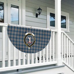 ScotsTee Shop Scottish Napier Modern Crest Tartan Non-Pleated Fan Flag Bunting Banner