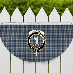 ScotsTee Shop Scottish Napier Modern Crest Tartan Non-Pleated Fan Flag Bunting Banner
