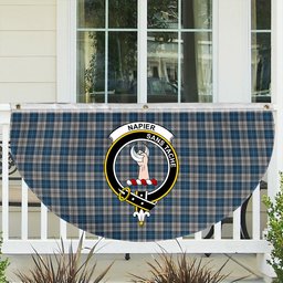 ScotsTee Shop Scottish Napier Modern Crest Tartan Non-Pleated Fan Flag Bunting Banner