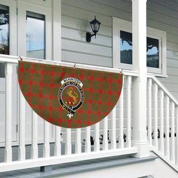 ScotsTee Shop Scottish McKintosh Red Ancient Crest Tartan Non-Pleated Fan Flag Bunting Banner