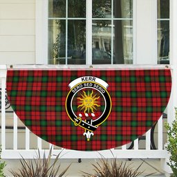 ScotsTee Shop Scottish Kerr Crest Tartan Non-Pleated Fan Flag Bunting Banner