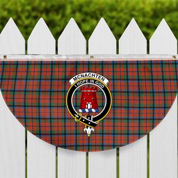 ScotsTee Shop Scottish McNachten Ancient Crest Tartan Non-Pleated Fan Flag Bunting Banner