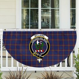 ScotsTee Shop Scottish McLaine of Lochbuie Crest Tartan Non-Pleated Fan Flag Bunting Banner