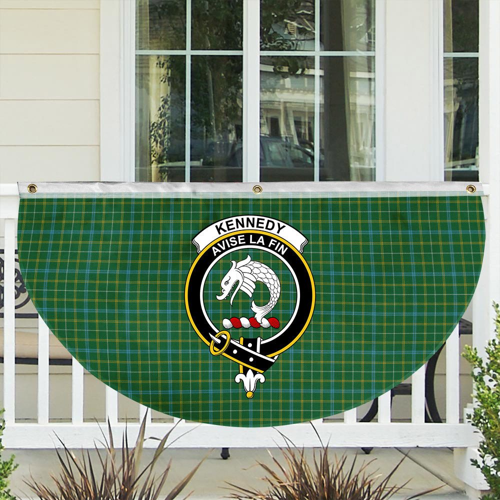 ScotsTee Shop Scottish Kennedy Irish Ancient Crest Tartan Non-Pleated Fan Flag Bunting Banner