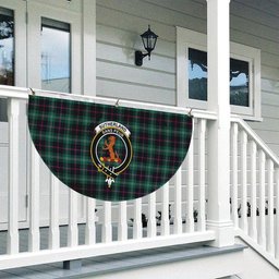 ScotsTee Shop Scottish Sutherland Old Modern Crest Tartan Non-Pleated Fan Flag Bunting Banner