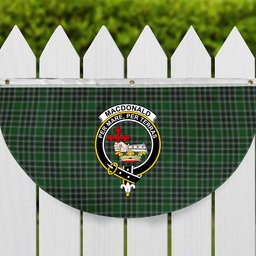 ScotsTee Shop Scottish MacDonald Lord of the Isles Hunting Crest Tartan Non-Pleated Fan Flag Bunting Banner