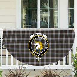 ScotsTee Shop Scottish Stewart of Appin Dress 1 Crest Tartan Non-Pleated Fan Flag Bunting Banner
