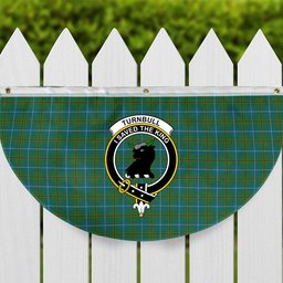 ScotsTee Shop Scottish Turnbull Hunting Ancient Clan Crest Tartan Non-Pleated Fan Flag Bunting Banner