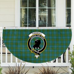 ScotsTee Shop Scottish Turnbull Hunting Ancient Clan Crest Tartan Non-Pleated Fan Flag Bunting Banner