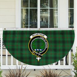 ScotsTee Shop Scottish McArthur-Fox Ancient Crest Tartan Non-Pleated Fan Flag Bunting Banner