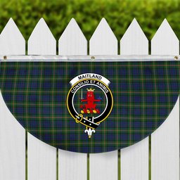 ScotsTee Shop Scottish Maitland Crest Tartan Non-Pleated Fan Flag Bunting Banner