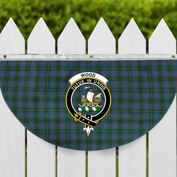 ScotsTee Shop Scottish Wood Ancient Crest Tartan Non-Pleated Fan Flag Bunting Banner