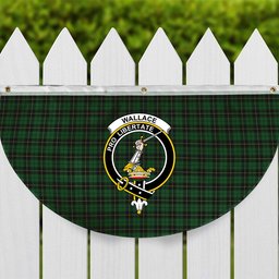 ScotsTee Shop Scottish Wallace Hunting Crest Tartan Non-Pleated Fan Flag Bunting Banner