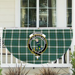 ScotsTee Shop Scottish McInnes Dress Ancient Crest Tartan Non-Pleated Fan Flag Bunting Banner