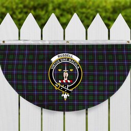 ScotsTee Shop Scottish Russell SC Crest Tartan Non-Pleated Fan Flag Bunting Banner