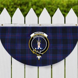 ScotsTee Shop Scottish Morgan Crest Tartan Non-Pleated Fan Flag Bunting Banner