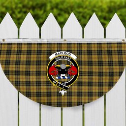 ScotsTee Shop Scottish MacLeod Crest Tartan Non-Pleated Fan Flag Bunting Banner