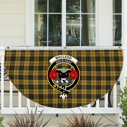 ScotsTee Shop Scottish MacLeod Crest Tartan Non-Pleated Fan Flag Bunting Banner